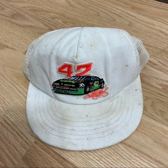 Vintage Kyle Petty 42 NASCAR Snap Back Hat Mesh - Picture 2 of 6